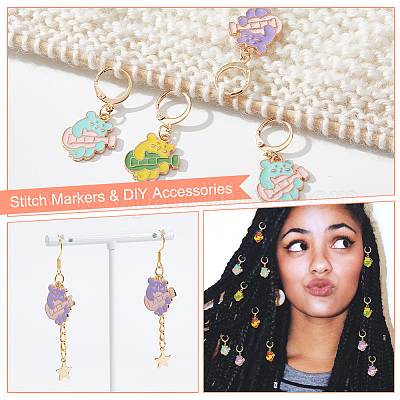 Медведь из сплава эмали HJEW-AB00026-1