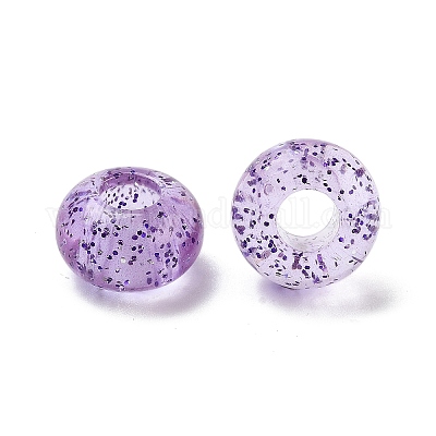 Прозрачного акрилового Европейский бисером TACR-P009-A01-05-1