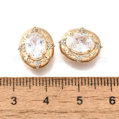 Латунные стеклянные бусины KK-M318-36G-02-1