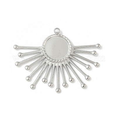 Оправы для подвесок из нержавеющей стали 304 в виде кабошонов STAS-L293-04P-1