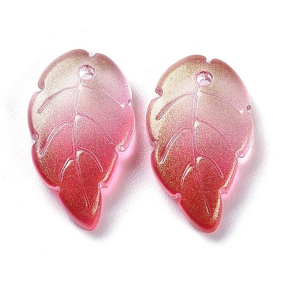 Стеклянные кулоны с краской для выпечки&nbsp;LS-EGLA-M027-02A-02-1