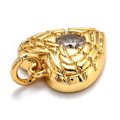 Латунные микро проложить кубического циркония подвески ZIRC-O039-09G-1