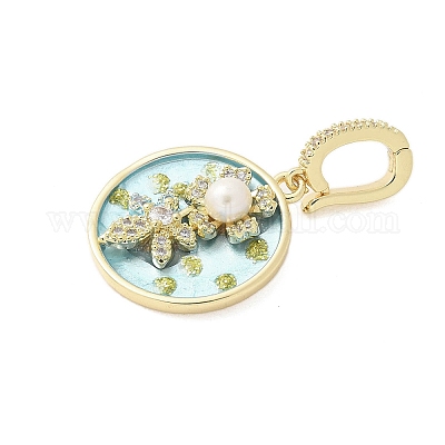 Латунь эмаль подвески KK-F886-03G-01-1