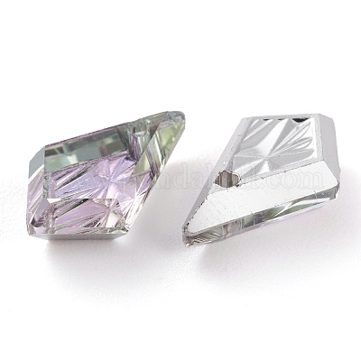 Подвески из тисненого стекла со стразами GLAA-J101-01A-001VL-1