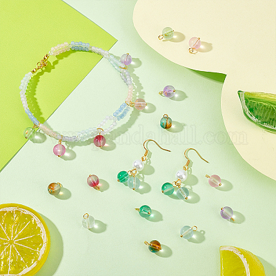 200 шт. подвески из матового стекла PALLOY-GA00022-1