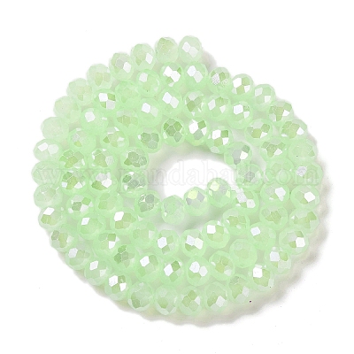 Запекание гальванических нитей стеклянных бусин DGLA-A039-J10mm-B17-1