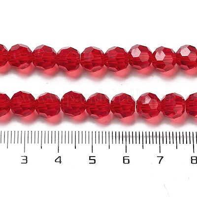 Прозрачные стеклянные бусины EGLA-A035-T8mm-D07-1