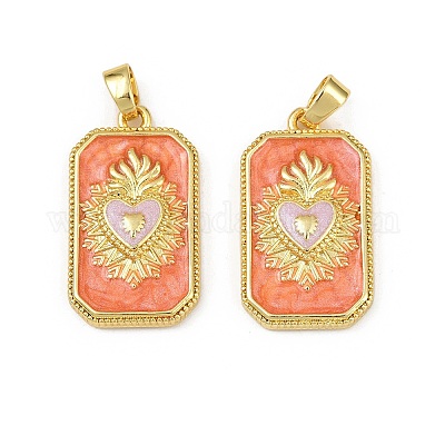 Латунь эмаль подвески KK-L190-008G-01-1