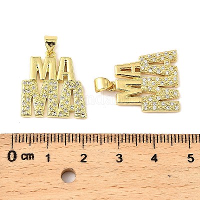 Латунные микро проложить кубического циркония подвески KK-M324-02I-G-1