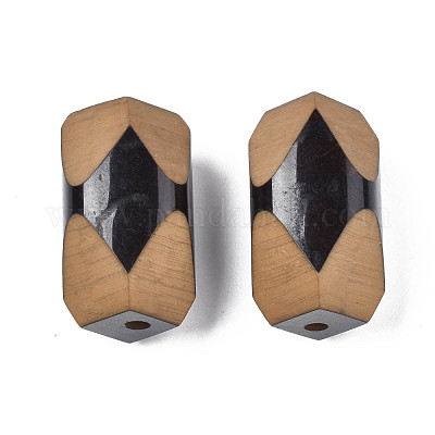 Двухцветные акриловые бусины&nbsp;SACR-S274-05-1