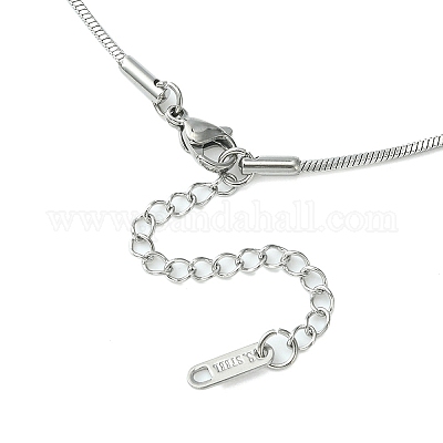 Ожерелье-змея из нержавеющей стали 304 для мужчин и женщин NJEW-YW0001-10-1