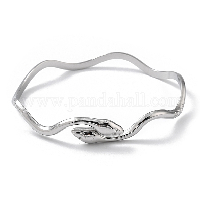 Браслеты-манжеты из нержавеющей стали 304 для женщин BJEW-Z078-09P-1