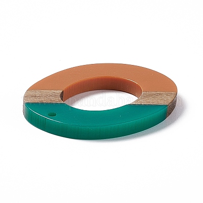 Подвески из непрозрачной смолы и ореха RESI-M027-01A-1