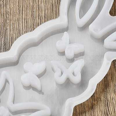 Пасхальный кролик с рисунком бабочки силиконовые Молды для настольных ламп своими руками SIMO-G008-02A-1