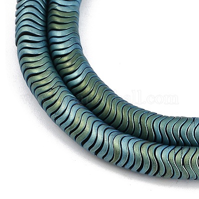 Гальванические нити из синтетических немагнитных гематитовых бусин G-H020-M01-24-1