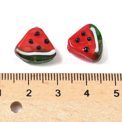 Бусины ручной работы в технике лэмпворк с неровностями X-LAMP-R003-04E-01-1