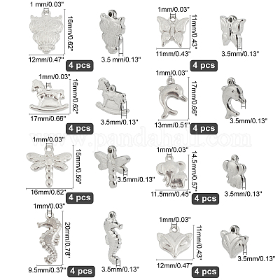 32 шт. 8 стиля подвески из нержавеющей стали 304 STAS-UN0021-53P-1