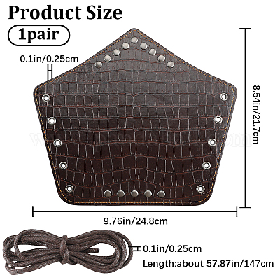 Регулируемый браслет из искусственной кожи AJEW-WH0342-90B-1