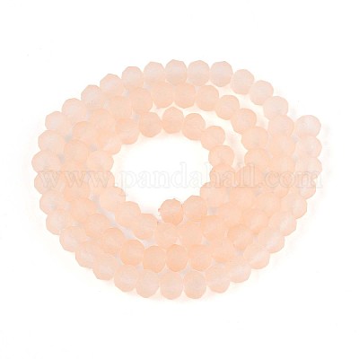 Нити стеклянных бусин FGLA-N003-6mm-07-1