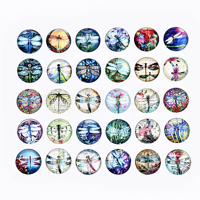 Кабошоны из стекла GGLA-S036-07-1