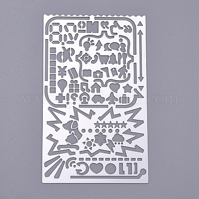 Устойчивая к потускнению многофункциональная креативная полая линейка из нержавеющей стали DIY-D023-04-1