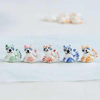 Фарфоровые бусины ручной работы&nbsp;PORC-C010-01-1