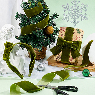 10 ярд односторонней бархатной ленты SRIB-WH0011-154-1