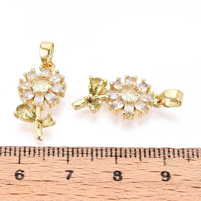 Латунные микро проложить кубического циркония подвески KK-T071-135G-01-1