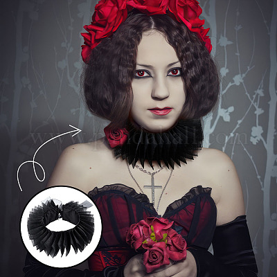 Кружевной воротник с оборками DIY-WH0504-234A-1