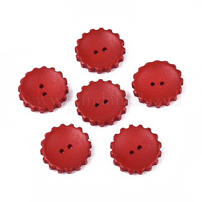 Пуговицы из натурального дерева WOOD-T032-34D-1