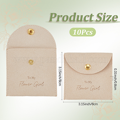 10шт бархатный мешочек с кнопкой ABAG-SP0001-42F-1