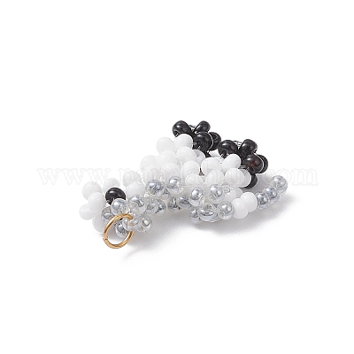 Подвески ручной работы из стеклянных бусин в форме пони PALLOY-MZ00932-1