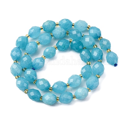 Бусины из натурального белого нефрита G-D305-B01-01B-1