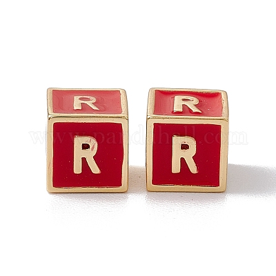 Стойки покрытие латунь эмаль бисер KK-B060-04G-03R-1