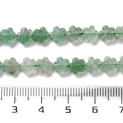 Природный зеленый бисер пряди клубники кварца G-B138-C05-01-1