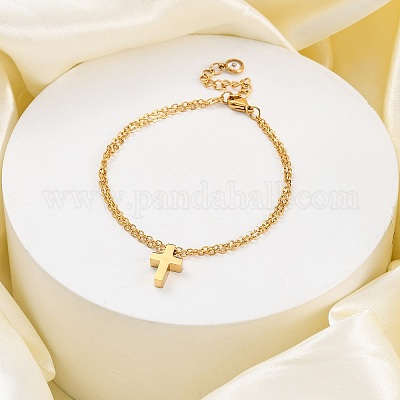 Браслеты с подвесками из нержавеющей стали 304 BJEW-K265-01G-1