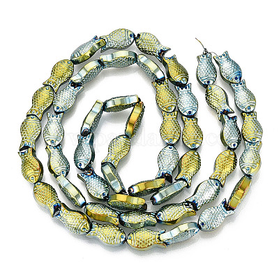 Стеклянные бусины с гальваническим покрытием  X1-EGLA-T025-03E-1