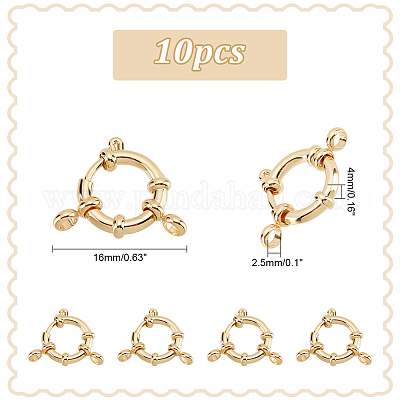 10 шт. пружинные кольцевые застежки из нержавеющей стали 304 STAS-PH0005-15-1