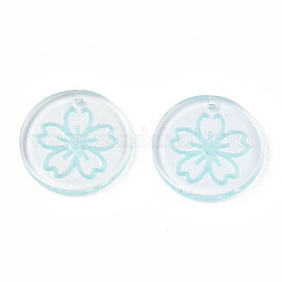 Прозрачные смоляные подвески RESI-N030-004B-1