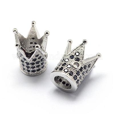 Стойки обшивки латунь кубического циркония бусы ZIRC-S034-01P-1