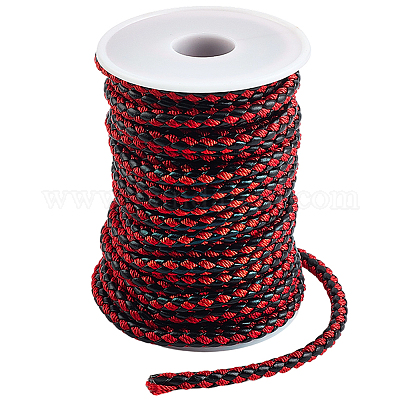 10 м круглый плетеный шнур из искусственной кожи&nbsp;LC-GF0001-13A-1