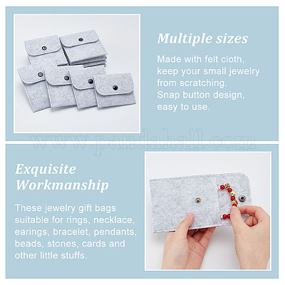 12 шт. 4-х стилистический портативный чехол для карт из фетра ABAG-GA0001-21B-1