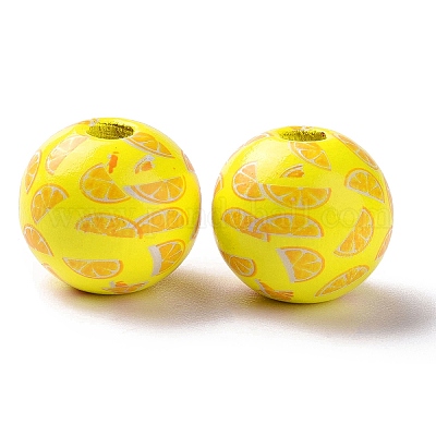 Европейские бусины из дерева шима WOOD-G015-03D-1