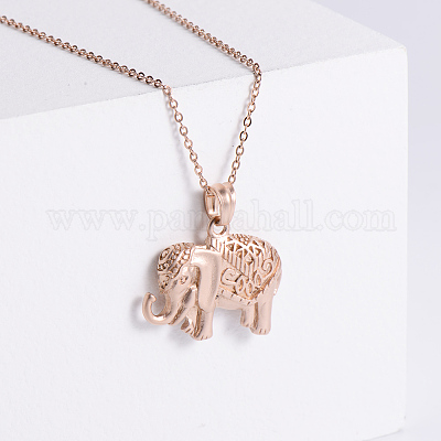 Винтажные африканские слоны из нержавеющей стали подвески ожерелья для женщин KR8617-1