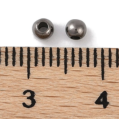 Пластиковые круглые бусины ccb ALUM-U001-08A-01-1