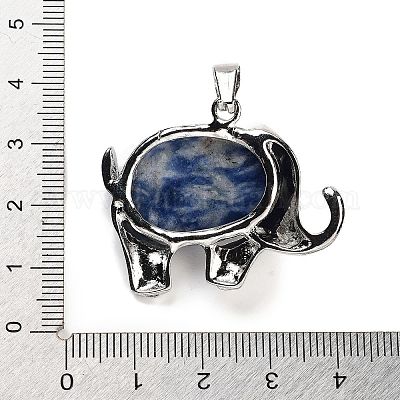 Натуральные синие пятна яшмы подвески G-G112-01P-12-1
