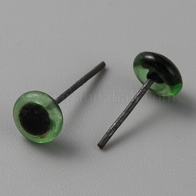 Глаза из иглы для валяния из стекла DOLL-WH0002-16E-1