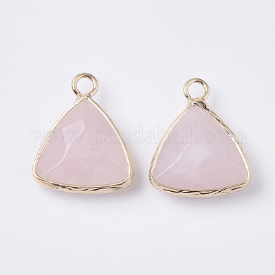 Природного розового кварца подвески G-S359-029E-1