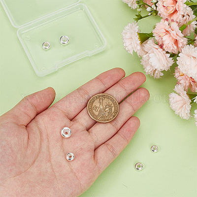 8 шт. 4 стиля 925 бусины-разделители из стерлингового серебра STER-BC0002-46-1