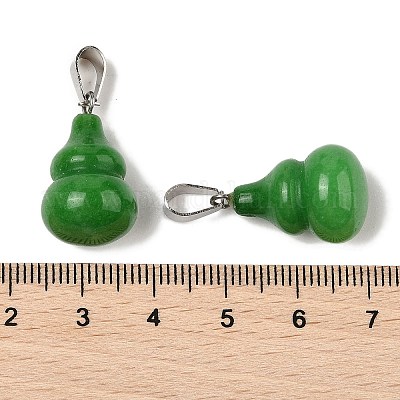 Крашеные натуральный белый нефрит подвески G-B127-03P-18-1